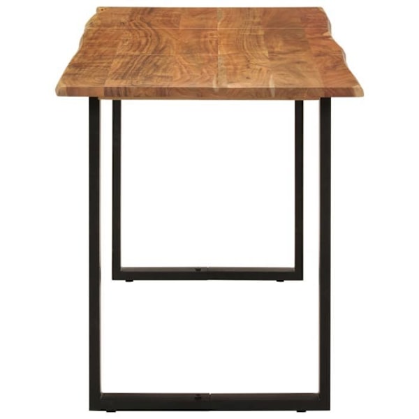 Industrielt design spiseseddel 140 x 70 x 76 cm akacietræ og stål DEC036603 kastanj