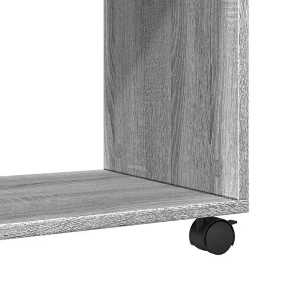 Konsolbord på hjul 70 x 35 x 60 cm i grå ingeniørtræ DEC032337 kastanj