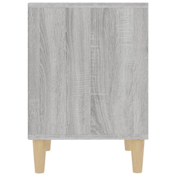 Nattebord med åbent rum 40 x 35 x 50 cm grå ingeniørtræ DEC034617 kastanj