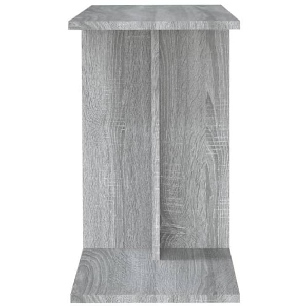 Side table for sofa end with storage compartments 50 x 30 x 50 cm engineered wood gray DEC032531 kastanj