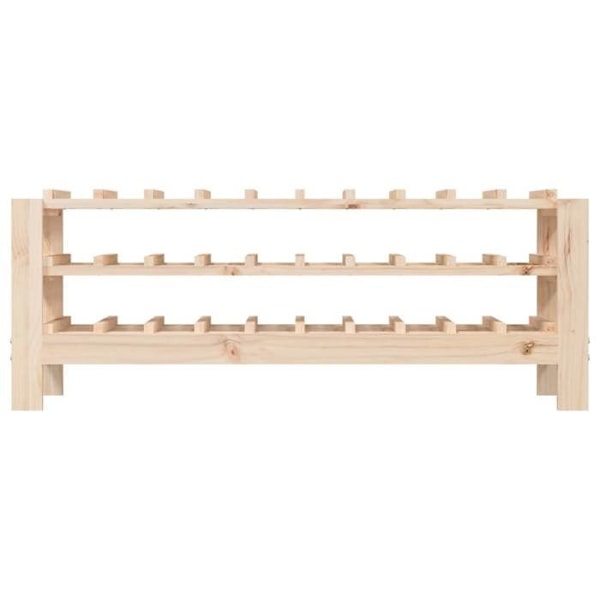 Casier för flaskor, hylla för förvaring upp till 30 vinflaskor 109,5 x 30 x 42 cm i furu DEC024351 kastanj