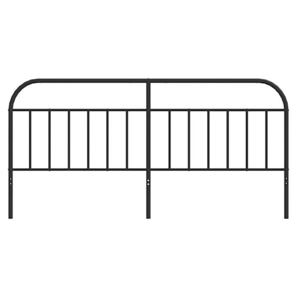 Hovedgærde til soveværelse sengemøbel 200 cm metal sort TDL0202416