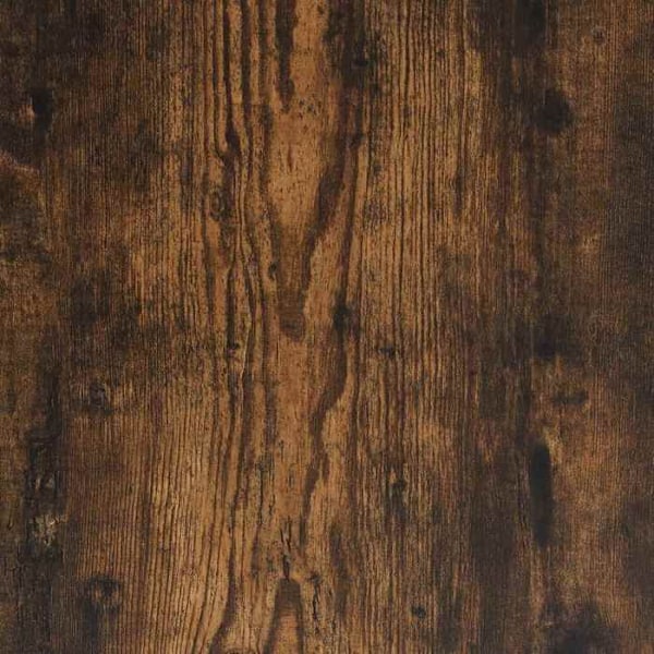 Rullande skåp ek rökt 72 x 33 x 42,5 cm ingenjörsträ brun DEC031377 kastanj