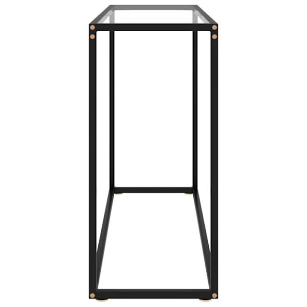 Konsolbord praktiskt för en organiserad entré 100 x 35 x 75 cm transparent härdat glas och stål DEC032262 Guld