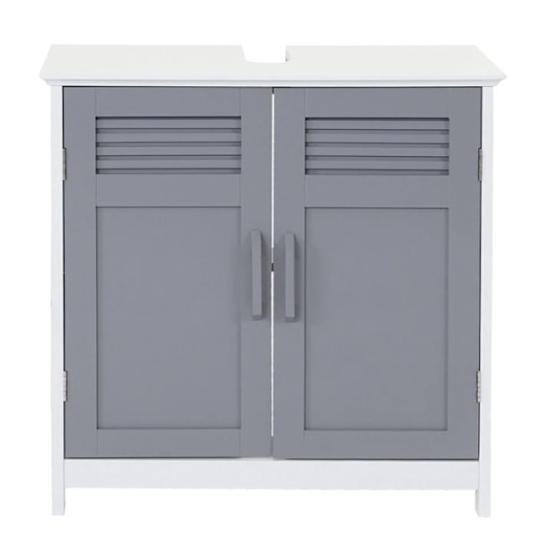 Kylpyhuoneen allaskaappi 60 x 60 x 30 cm harmaa MDF 04_0007842 Grå