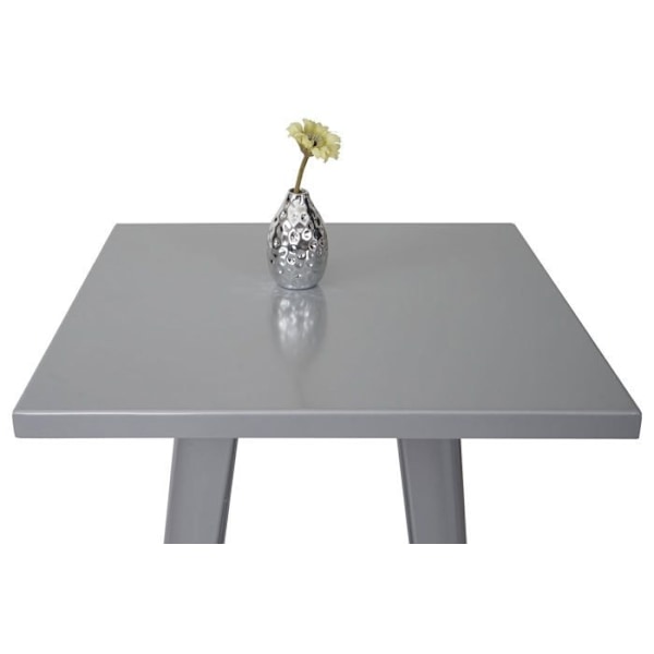 Høj spisebord i industriel stil i grå metal