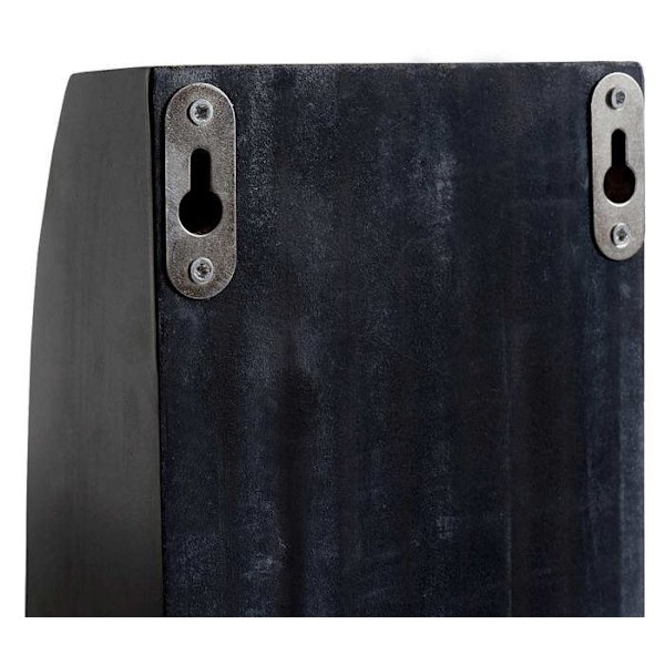 Casier för flaskor, väggmonterad flaskhållare, för 5 flaskor 99x13x9cm svart 04_0002519 Svart