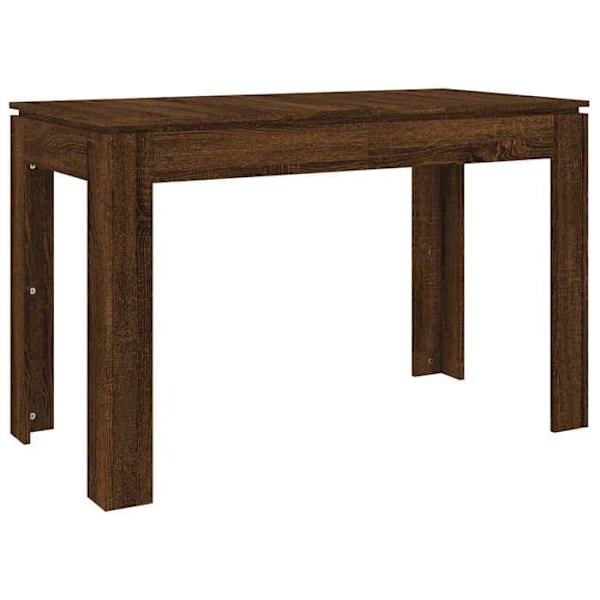 Moderne design spisebord 120 x 60 x 76 cm brunt ingeniørtræ DEC036669 kastanj