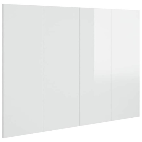 Hovedgærde til seng soveværelse møbel 120 x 1,5 x 80 cm MDF hvid TDL0203637