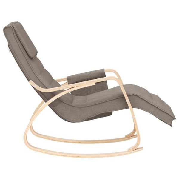 Fauteuil relax TV polstret til stue i taupe stof DEC029087 Mol