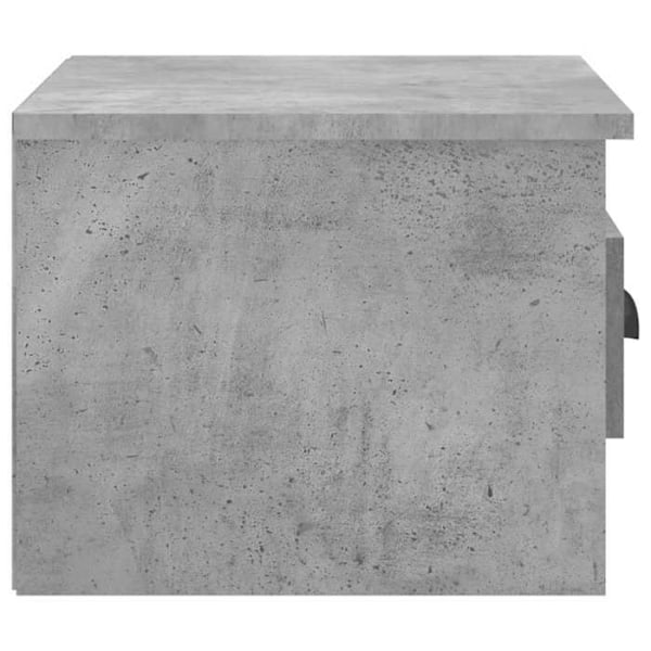 Sæt med 2 væghængte natborde med skuffe 41,5 x 36 x 28 cm grå ingeniatræ DEC036083 kastanj
