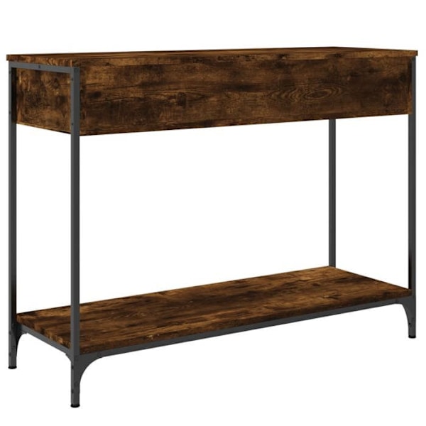 Entrémöbel konsolbord i elegant design med lådor 100 x 34,5 x 75 cm i engineeringträ brun och metall DEC031763 kastanj