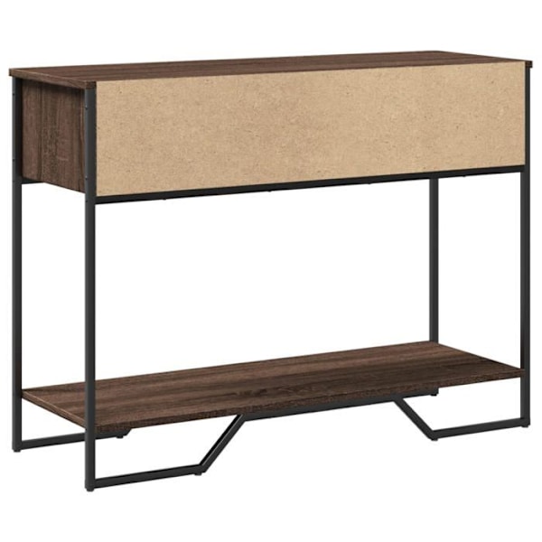 Praktisk bordsöppning med förvaringsutrymme 100 x 35 x 74,5 cm ingenjörsträ brun och metall DEC031843 kastanj