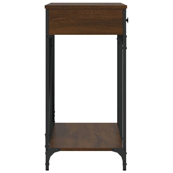 Toiminnallinen ja tyylikäs sisäänkäyntipöytä laatikoilla 100 x 39 x 78,5 cm ruskea insinööri puu ja metalli DEC031847 kastanj