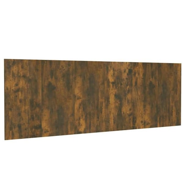 Hovedgavl til seng, soveværelsesmøbel, vægmonteret 240 x 1,5 x 80 MDF, brun eg