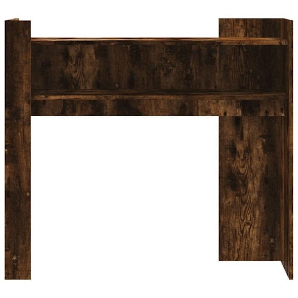 Funktionsduglig och stilren konsolbord med fack 100 x 35 x 90 cm ingenjörsträ brun DEC031772 kastanj