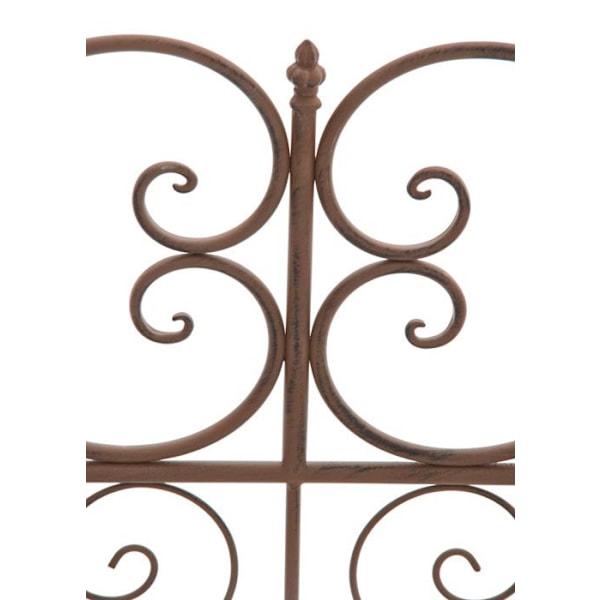 Bänk i rustik design, 128 cm bred, i gammalbrun metall 10_0002938 kastanj