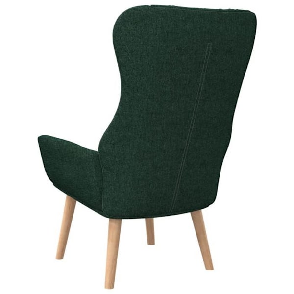 Loungestol modern design i mørkegrønt stof DEC026780 Grön
