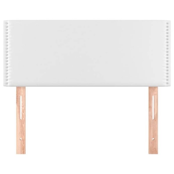 Hovedgærde til seng til soveværelse møbel 80 x 5 x 78/88 cm syntetisk hvid TDL0203693 Vit