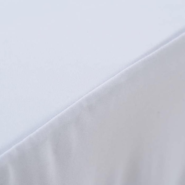 Borddukar med volang 2 delar 243 x 76 x 74 Vit