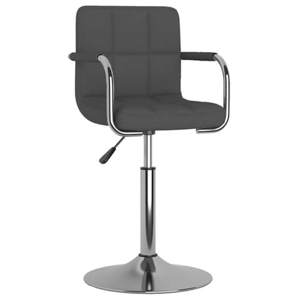 Baari stool x1 korkeatuoli käsinojilla, tummanharmaa kangassyöte ja teräs DEC029483 Grå