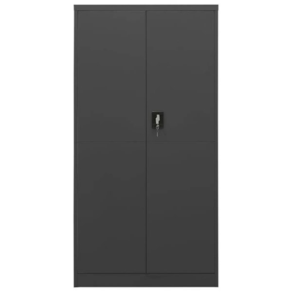 Työhuoneen kaluste, varastokaappi 4 hyllyllä 90 x 40 x 180 cm anthracite-teräksestä DEC024486 Flerfärgad