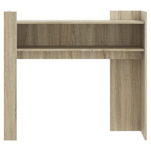 Modern entré-hallskonsolmöbel med förvaringsutrymme 100 x 35 x 90 cm ingenjörsträ i ekfärg DEC031917 kastanj