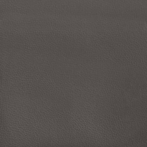 Design klassinen sängynpenkki 70 x 30 x 30 cm harmaasta PVC:stä DEC024671 Grå