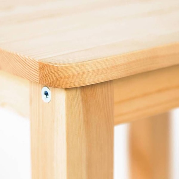 Yöpyöri - Luonnollinen - 2 kappaletta - Massiivipuu - 1 hylly - Helppo kokoaminen Naturlig
