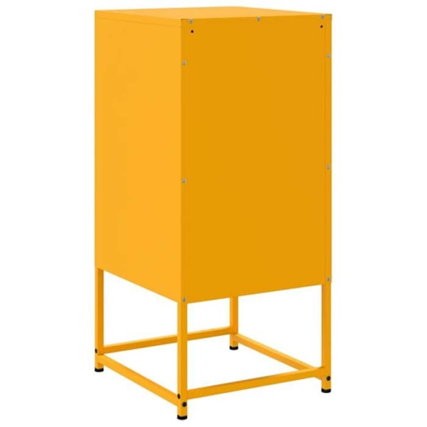 Nattestativ med 3 skuffer 36 x 39 x 78 cm gul metal DEC034100 Gul