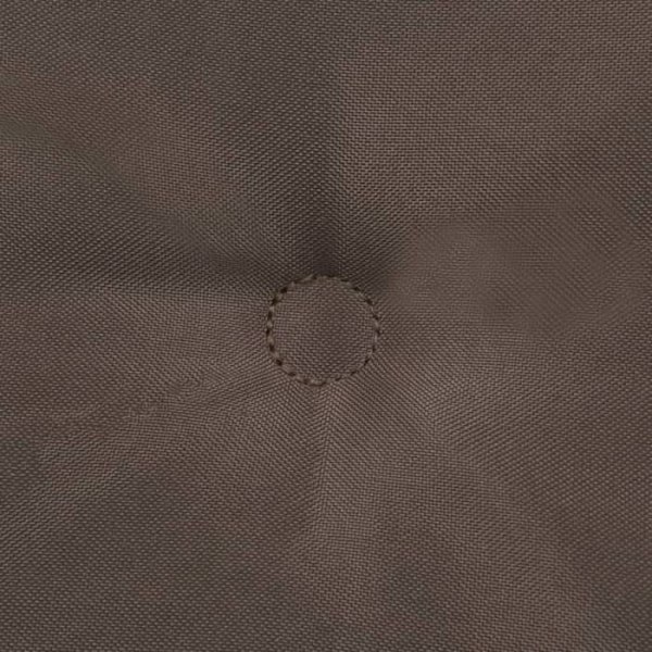 set om 4 trädgårdsstolar kuddar 100% polyester vattentäta taupe 120 x 50 x 3
