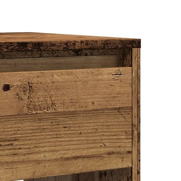 Moderne konsolbord til entre med skuffer 89 x 41 x 76,5 cm, mørkebrunt ingeniørtræ, DEC032279 kastanj