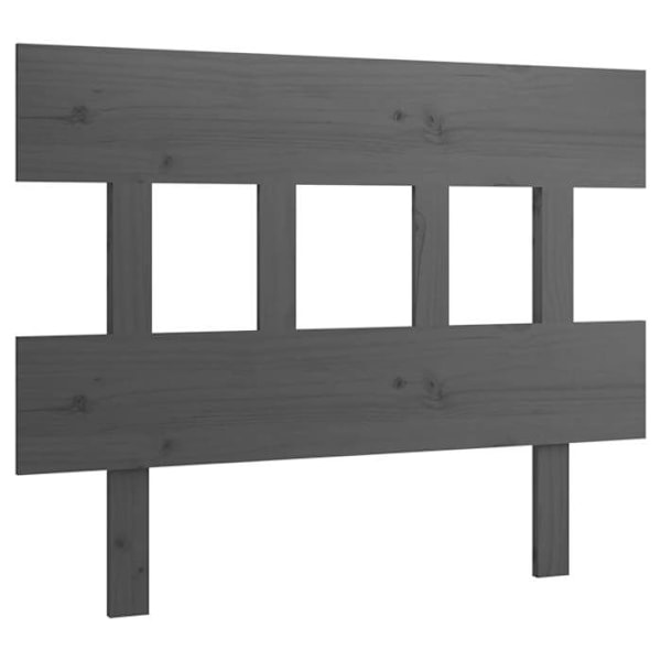 Sänggavel - Furu - Grå - 93,5 x 3 x 81 cm - Klassisk stil - Tidlös Grå
