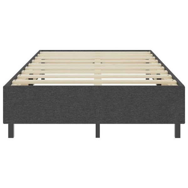 Sommier - TDL - 120 x 200 cm - Harmaa kangas - 2 paikkaa - Jalakset mukana Grå
