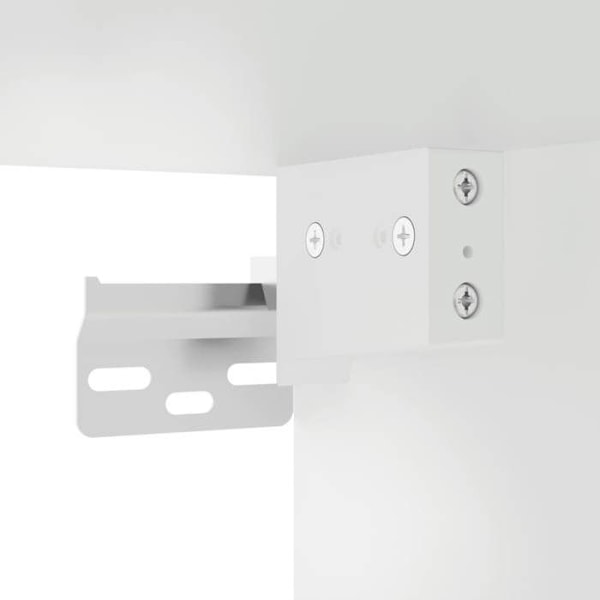 Væghængt natbord med skuffe 41,5 x 36 x 28 cm hvid ingeniørtømmer DEC034224 Vit