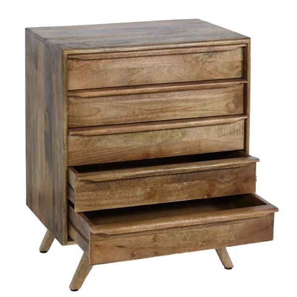 Buffé med 5 lådor i mangoträ 81 x 65 x 43 cm 04_0005977 kastanj