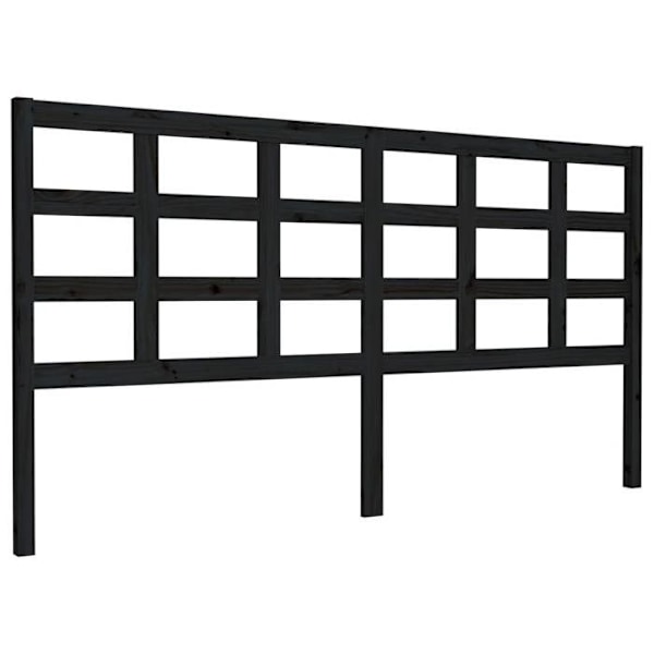 Sänggavel - Ej specificerat - 185,5 x 4 x 100 cm - Massivt trä - Svart - Nutida Svart