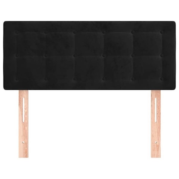 Hovedgærde - Ikke specificeret - 80x5x78/88 cm - Sort velour - Klassisk stil - Tidløs Svart