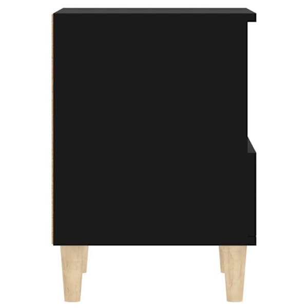 Natteskab med skuffe og åben sektion 40 x 35 x 50 cm sort ingeniørtræ DEC034432 kastanj