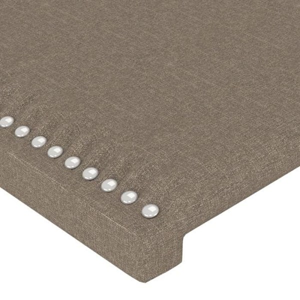 Hovedgærde til soveværelse, sengemøbel i 2 dele 90 x 5 x 78/88 cm, taupe stof TDL0206179 Mol
