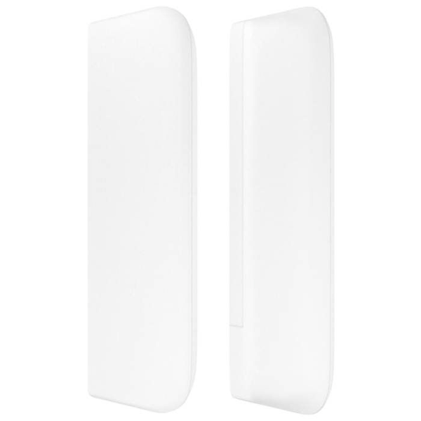 Sänggavel tillbehör sovrum möbel med sidoflik kapiton 103 x 16 x 78/88 syntetisk vit
