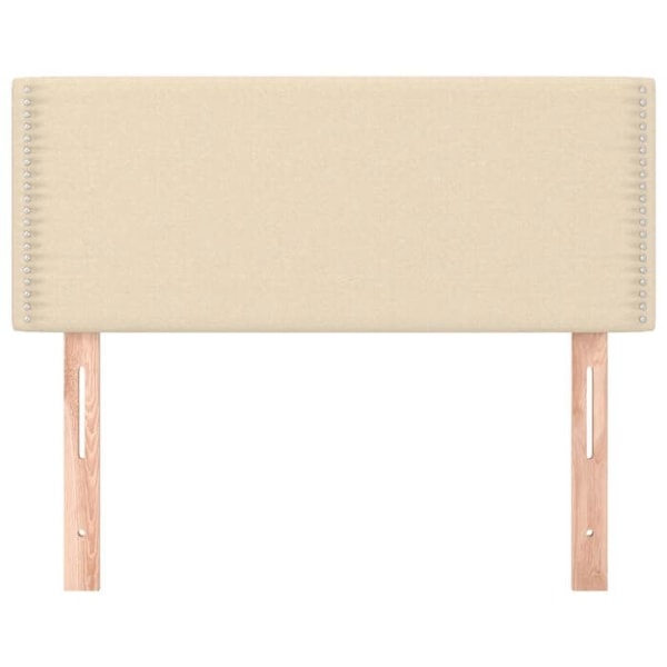 Hovedgavl - Ikke specificeret - 100x78/88 cm - Cremefarvet stof - Klassisk stil - Justerbar højde Grädde