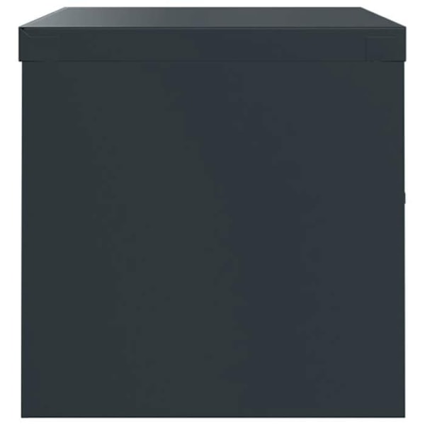 Caissons à tiroirs meuble de bureau portes verrouillables 90 x 40 x 40 cm en acier anthracite DEC024507 Guld