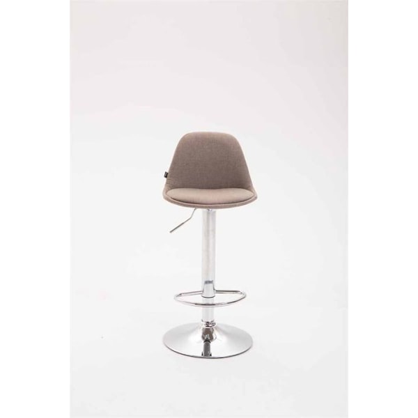 Barstol med fodstøtte, moderne design, taupe stof 10_0000151 Mol