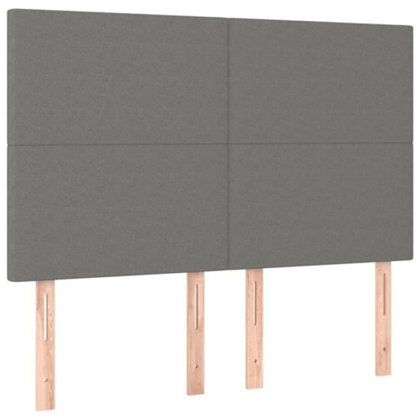 Senghoved - Ikke specificeret - 144x5x118/128 cm - Mørkegrå - LED - Moderne Mörkgrå