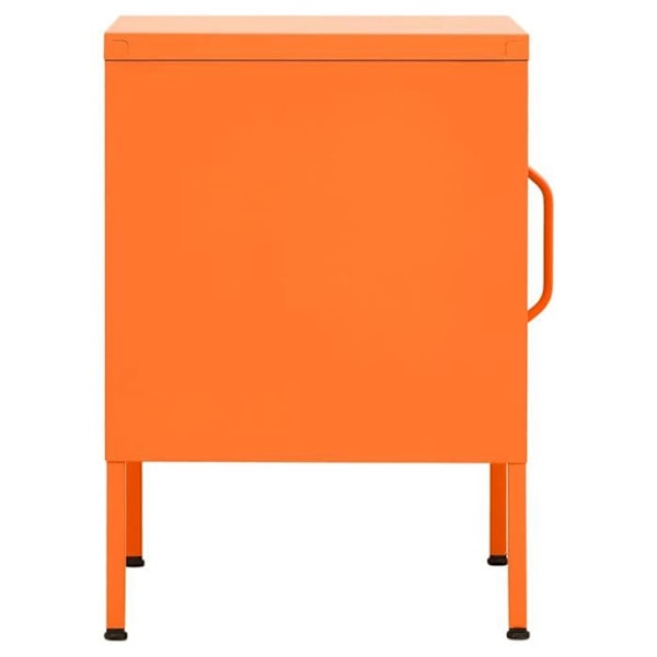 Yöpyöre, jossa säädettävä hylly ja ovi 35 x 35 x 51 cm oranssi teräs DEC034553 Guld