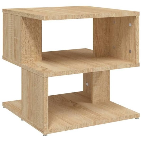 Sofa endebord bordmøbel til stuen 40 x 40 x 40 cm spånplade farve eg DEC032415 Flerfärgad