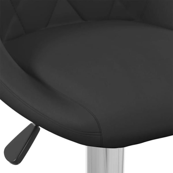 Bar stool x1 korkeatuoli mustalla sametilla, timanttikuvioinnit ja teräs DEC029533 Svart
