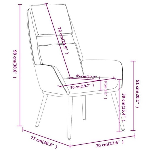 Modern design lounge chair in cream fabric DEC026657 Grädde