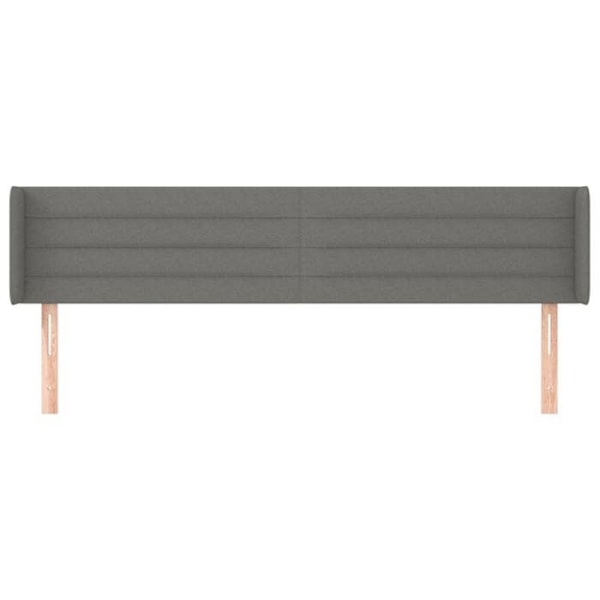 Hovedgærde - Ikke specificeret - 163x16x78/88 cm - Mørkegrå - Klassisk - Højdejusterbar Mörkgrå